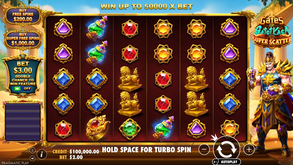 Gates of Gatot Kaca Super Scatter Base Game